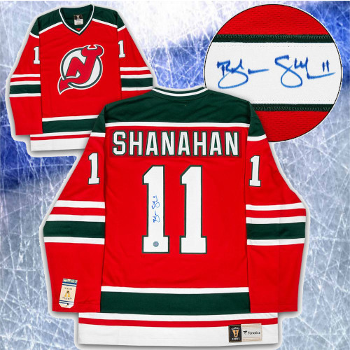 Brendan Shanahan New Jersey Devils Signed Fanatics Vintage Hockey Jersey