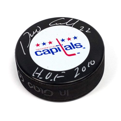 Dino Ciccarelli Hockey Hall of Fame Signed Puck Washington Capitals