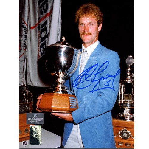 Rod Langway Signed Photo-Washington Capitals Norris Trophy 8x10 Photo