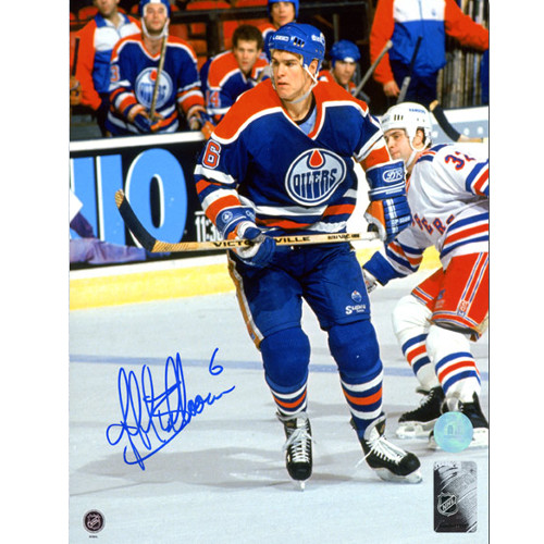 Jeff Beukeboom Edmonton Oilers Autographed Game Action 8x10 Photo