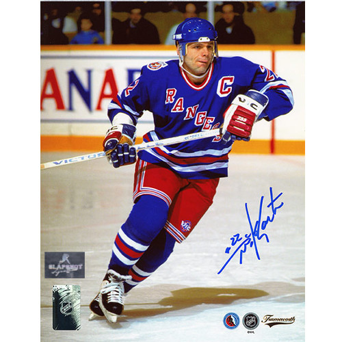 Mike Gartner Captain New York Rangers Autographed 8x10 Photo
