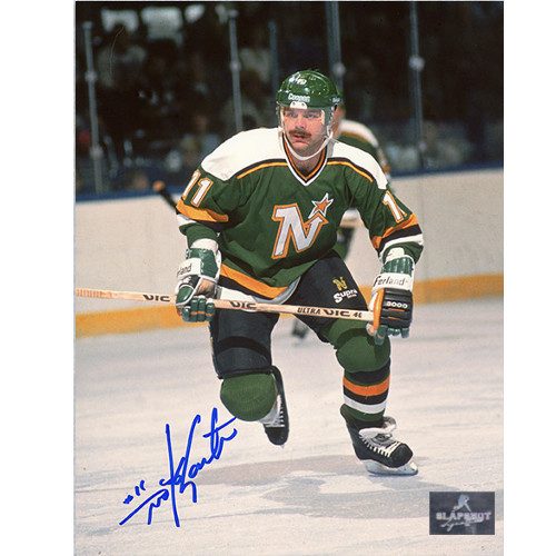 Mike Gartner Minnesota North Stars Autographed Skating Action 8x10 Photo