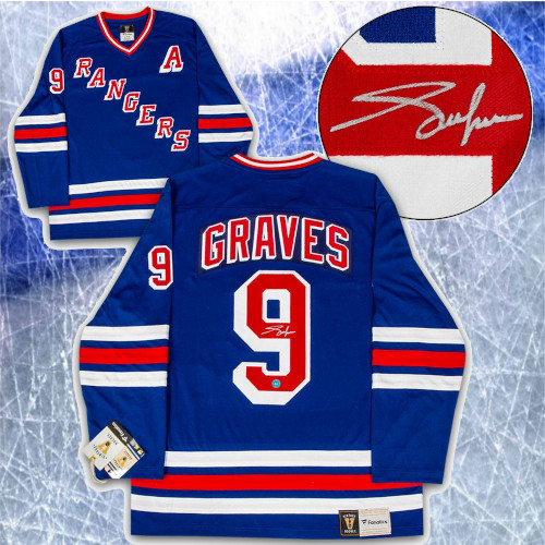 Adam Graves New York Rangers Signed Fanatics Vintage Hockey Jersey