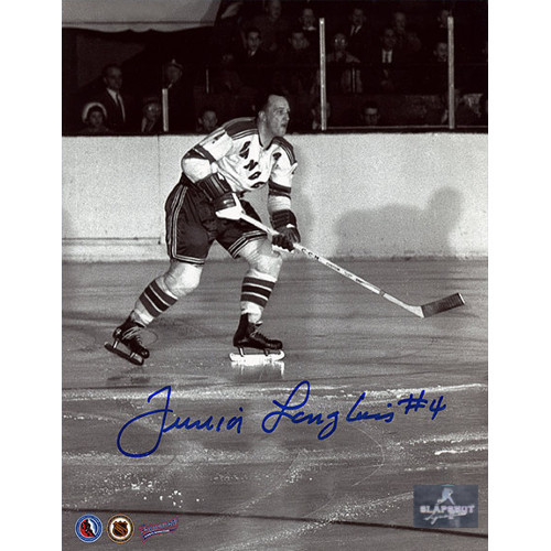 Albert Junior Langlois New York Rangers Autographed 8x10 Photo