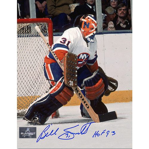 Billy Smith Autographed Goalie With Painted Mask 8x10 Photo-New York Islanders