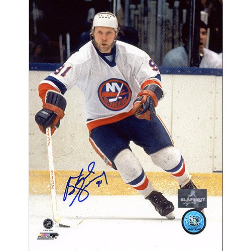 Butch Goring New York Islanders Autographed Action 8x10 Photo