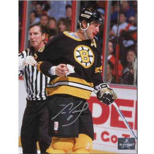 Cam Neely Autographed Boston Bruins Bloddy 8x10 Photo