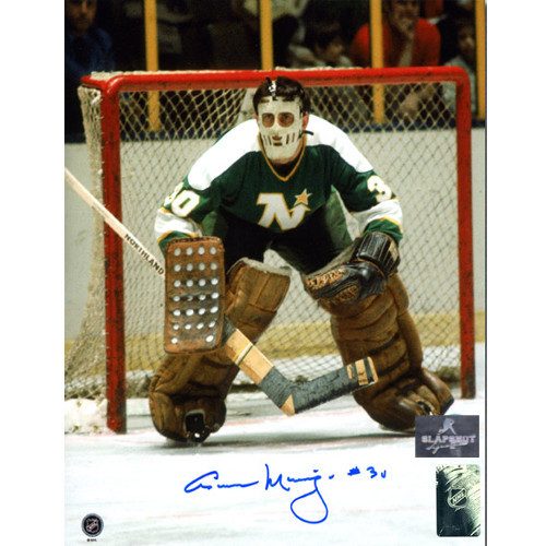 Cesare Maniago Minnesota North Stars Autographed Goalie 8x10 Photo