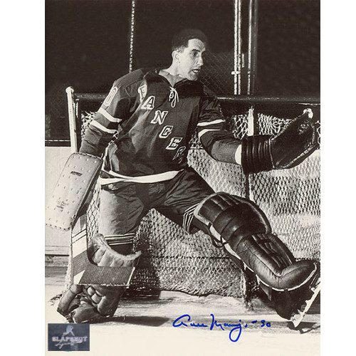 Cesare Maniago New York Rangers Autographed Goalie 8x10 Photo