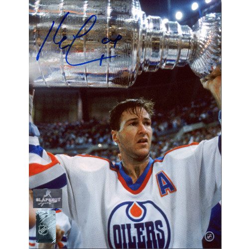 Kevin Lowe Edmonton Oilers Autographed Stanley Cup 8x10 Photo