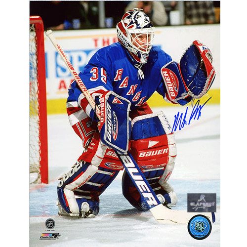 Mike Richter Autographed Photo-New York Rangers Action 8x10 Photo