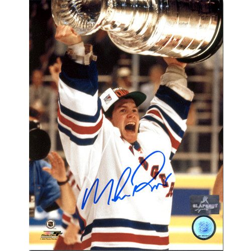 Mike Richter Stanley Cup Signed Photo-New York Rangers 1994 8x10