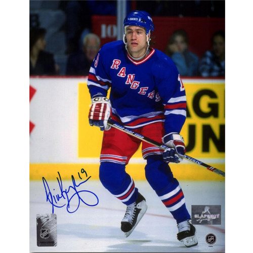 Nick Kypreos New York Rangers Autographed Action 8x10 Photo