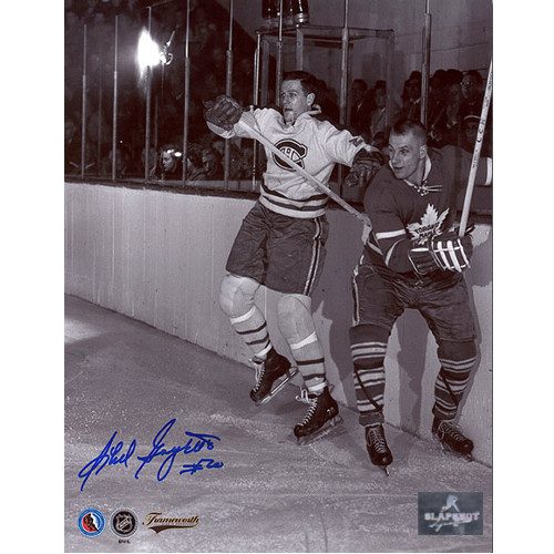 Phil Goyette Montreal Canadiens Autographed Original Six Action 8x10 Photo