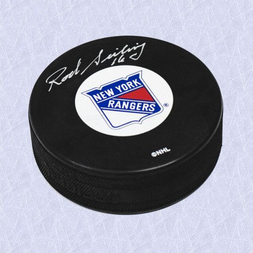 Rod Seiling New York Rangers Autographed Hockey Puck