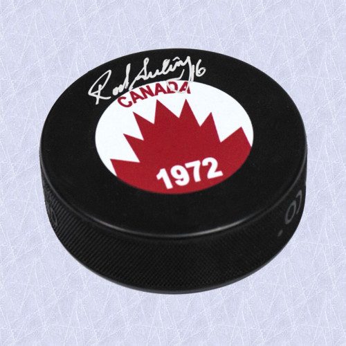 Rod Seiling Team Canada 1972 Autographed Hockey Puck