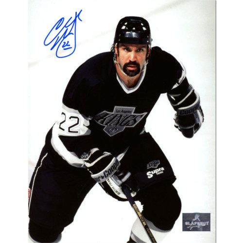 Charlie Huddy Los Angeles Kings Autographed Closeup Hockey 8x10 Photo