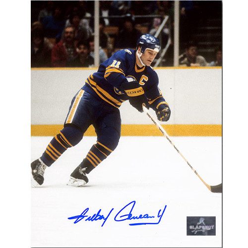 Gilbert Perreault Autographed Playmaker 8x10 Photo-Buffalo Sabres
