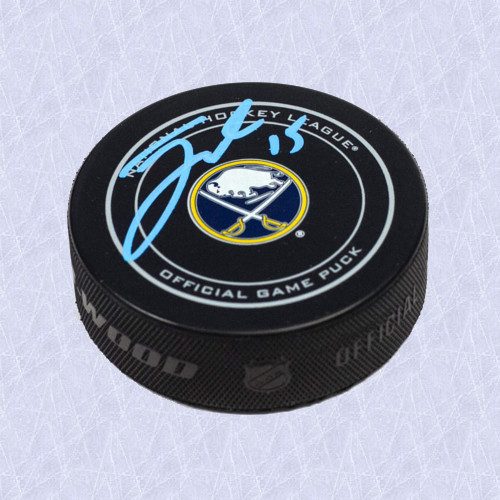 Jack Eichel NHL Official Game Puck-Autographed Buffalo Sabres