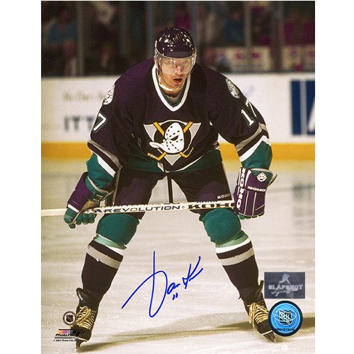 Jari Kurri Anaheim Mighty Ducks Autographed Hockey 8x10 Photo