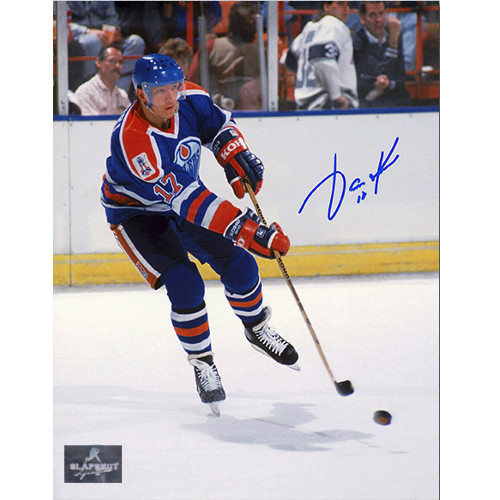 Jari Kurri Autographed Puck Sniper 8x10 Photo-Edmonton Oilers
