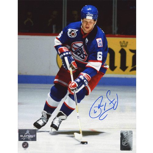 Phil Housley Winnipeg Jets Autographed Hockey Playmaker 8x10 Photo