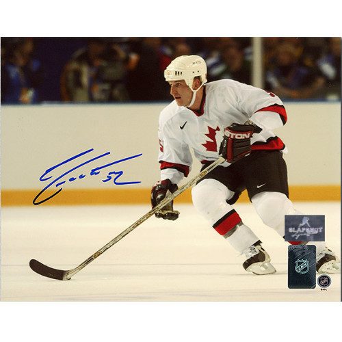 Adam Foote Team Canada 2002 Olympic Autographed 8x10 Photo