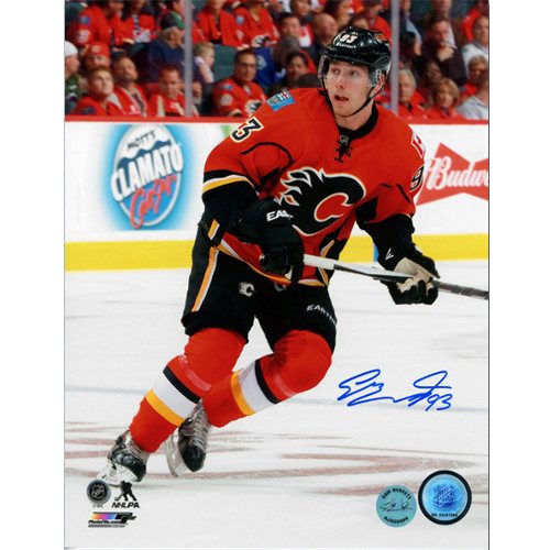 Sam Bennett Autographed Photo-Calgary Flames Game Action 8x10 Photo