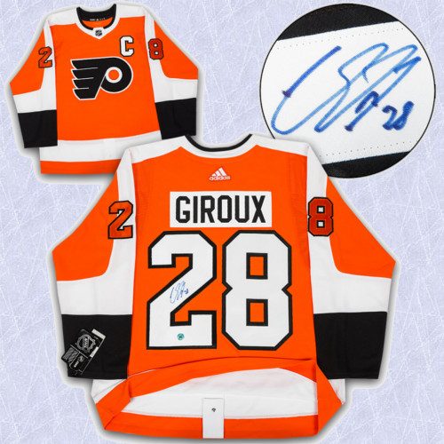 Claude Giroux Adidas Jersey Autographed Authentic-Philadelphia Flyers