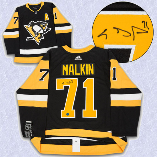 Evgeni Malkin Adidas Jersey Autographed Authentic-Pittsburgh Penguins