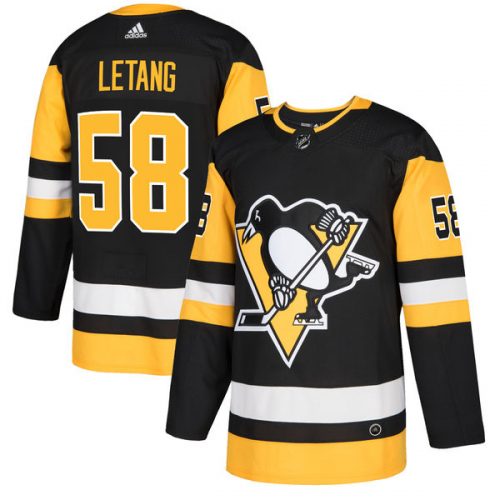 Kris Letang Pittsburgh Penguins Adidas Authentic Home NHL Hockey Jersey