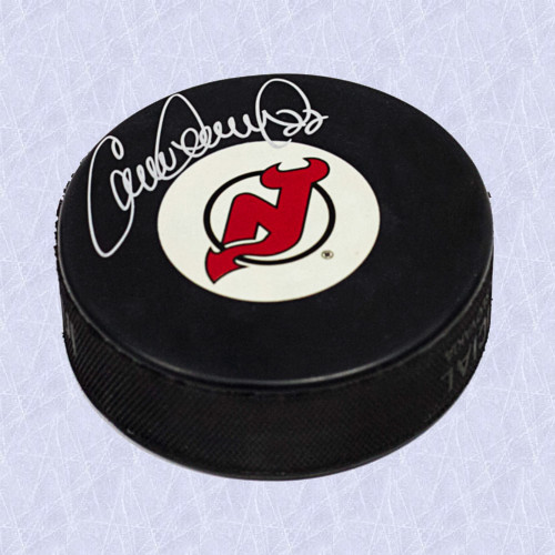 Claude Lemieux New Jersey Devils Autographed Hockey Puck
