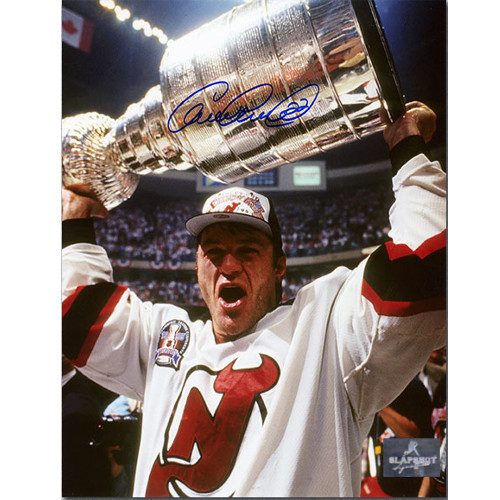 Claude Lemieux New Jersey Devils Autographed Stanley Cup 8x10 Photo