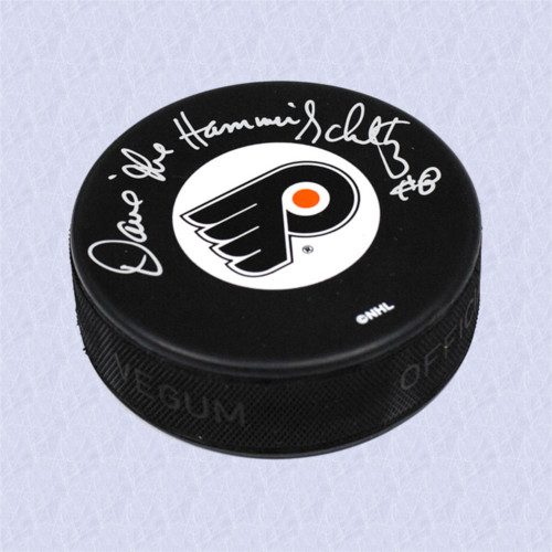 Dave Schultz Philadelphia Flyers Autographed Hockey Puck