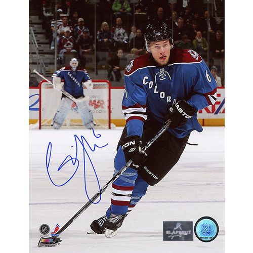 Erik Johnson Autographed Photo Colorado Avalanche Playmaker 8x10