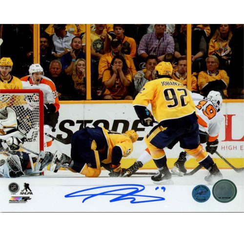 Nolan Patrick Autographed Philadelphia Flyers 1st NHL Goal 8x10 Photo