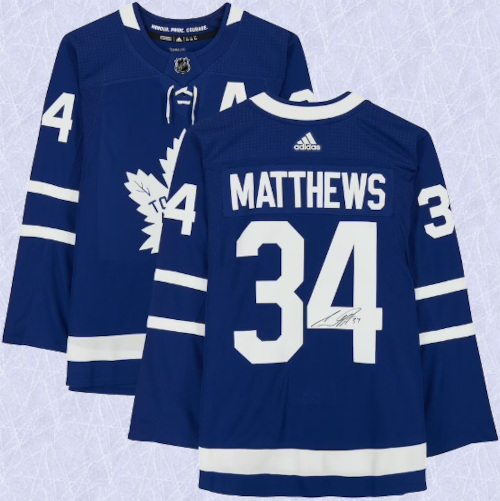 Auston Matthews Toronto Maple Leafs Signed Adidas Home Jersey