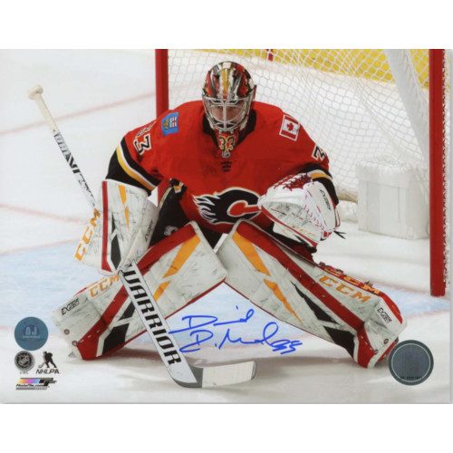 David Rittich Calgary Flames Autographed Hockey Goalie 8x10 Photo