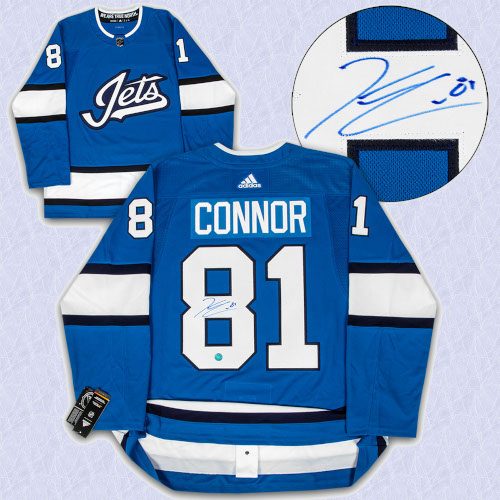 Kyle Connor Winnipeg Jets Autographed Aviator Alt Adidas Authentic Hockey Jersey