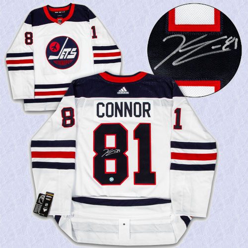 Kyle Connor Winnipeg Jets Signed Heritage Logo Adidas Authentic Hockey Jersey