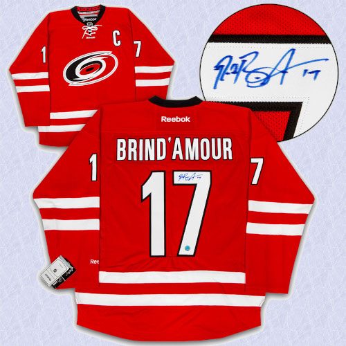 Rod Brind'Amour Carolina Hurricanes Autographed Reebok Premier Hockey Jersey