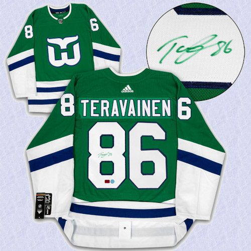 Teuvo Teravainen Carolina Signed Hartford Whalers Night Adidas Authentic Jersey