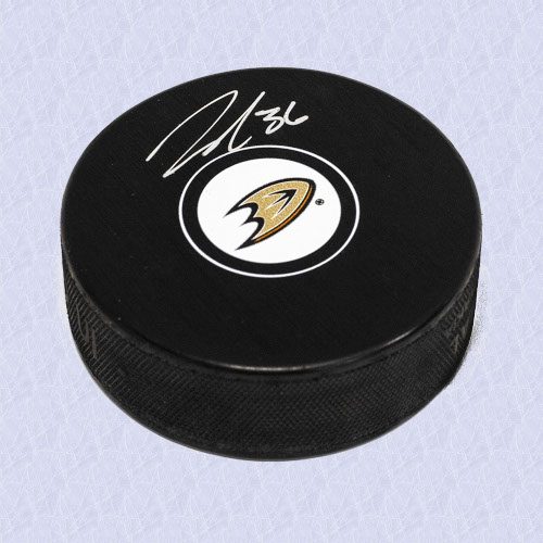 John Gibson Anaheim Ducks Signed Autograph Model Hockey Puck