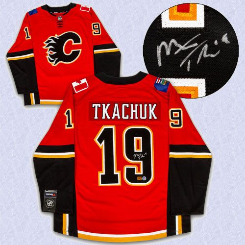 Matthew Tkachuk Calgary Flames Autographed Fanatics Hockey Jersey