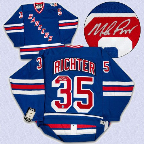 Mike Richter NY Rangers Signed 1994 Stanley Cup Authentic Vintage Hockey Jersey