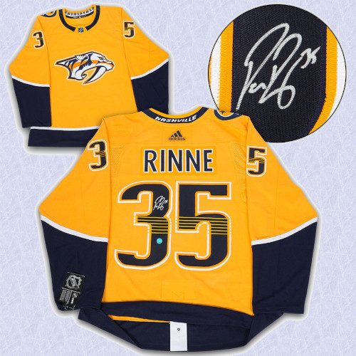 Pekka Rinne Nashville Predators Autographed Adidas Authentic Hockey Jersey