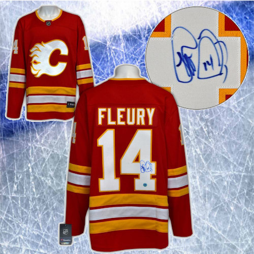 Theo Fleury Calgary Flames Autographed Fanatics Alternate Hockey Jersey
