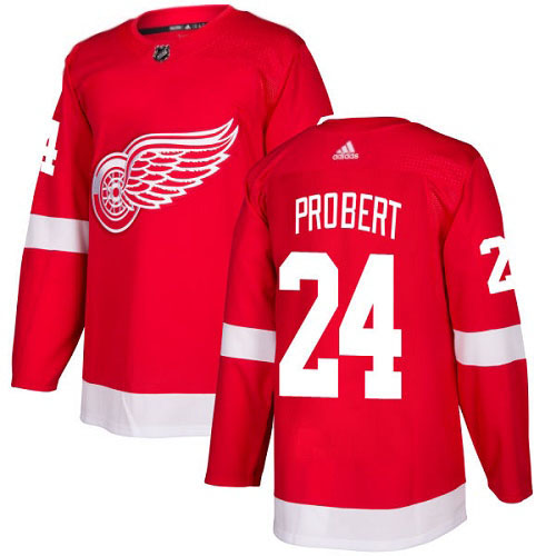 Bob Probert Detroit Red Wings Adidas Authentic Home NHL Hockey Jersey