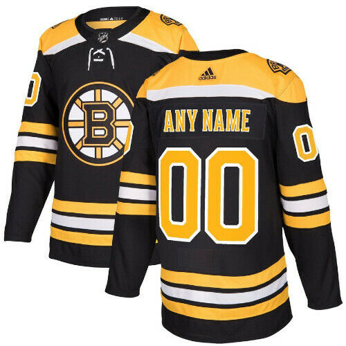 Boston Bruins Adidas Authentic Home Jersey Any Name and Number