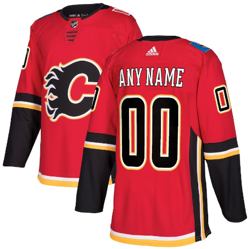 Calgary Flames Adidas Authentic Hockey Jersey Any Name and Number
